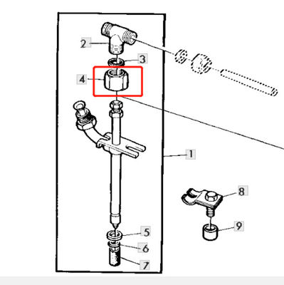 R79604 Injector tube NU fits for JD  tractor